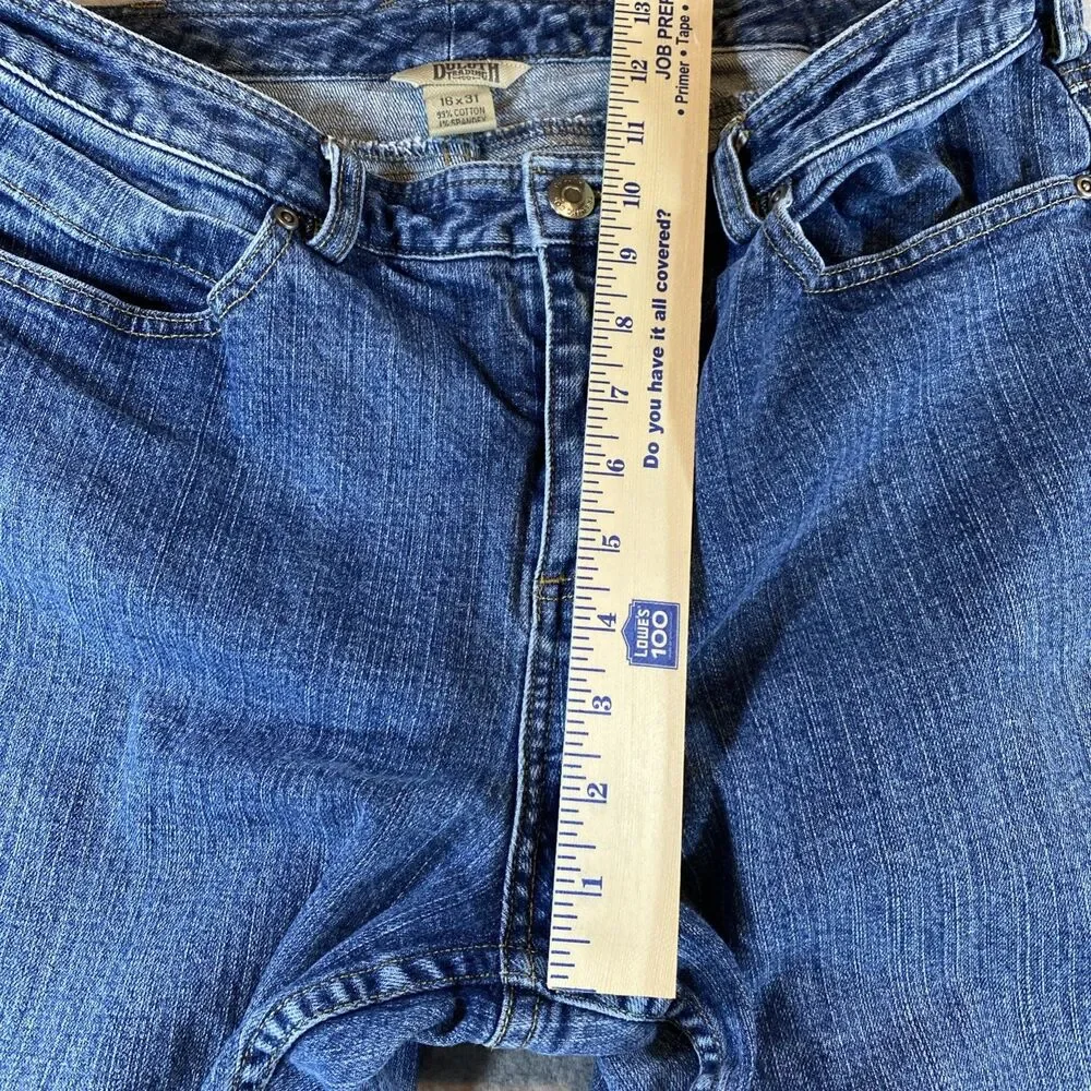 Duluth Trading Women's DuluthFlex Daily Denim Bootcut Jeans 16 X 31 Medium Wash